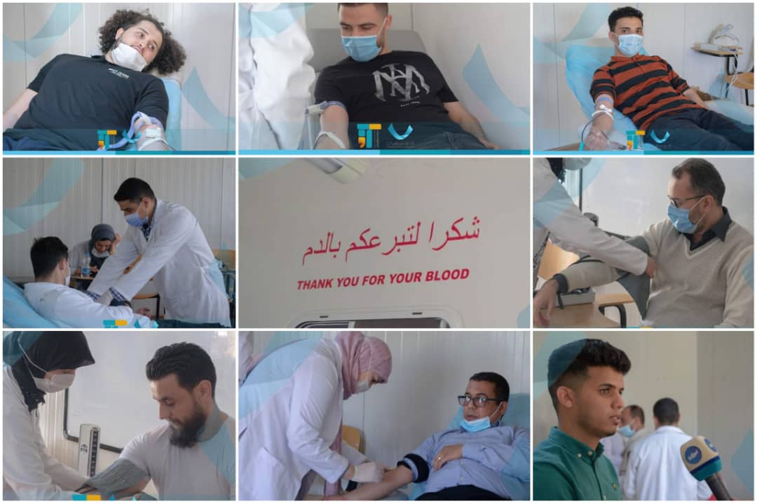 (حملة التبرع بالدم لصالح مستشفى الأورام بمصراتة) 