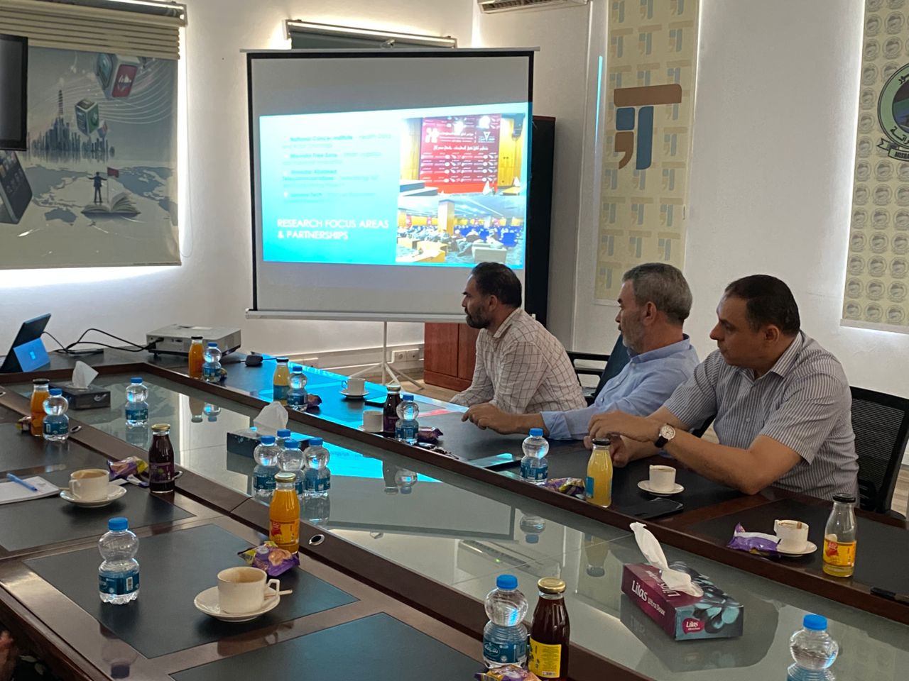 استقبال وفد من جامعة كوتاها التركية بكلية تقنية المعلومات - جامعة مصراتة 