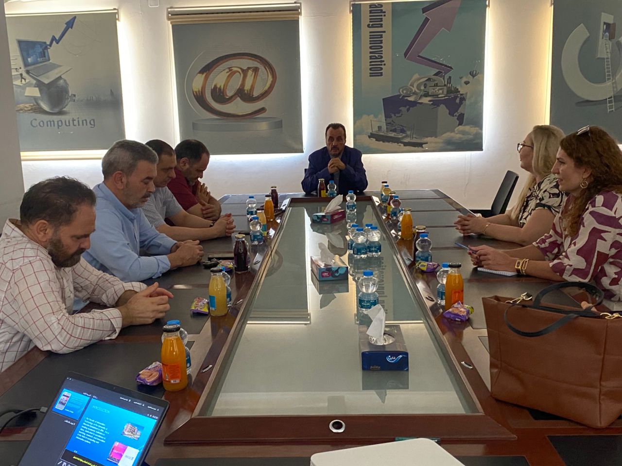 استقبال وفد من جامعة كوتاها التركية بكلية تقنية المعلومات - جامعة مصراتة 