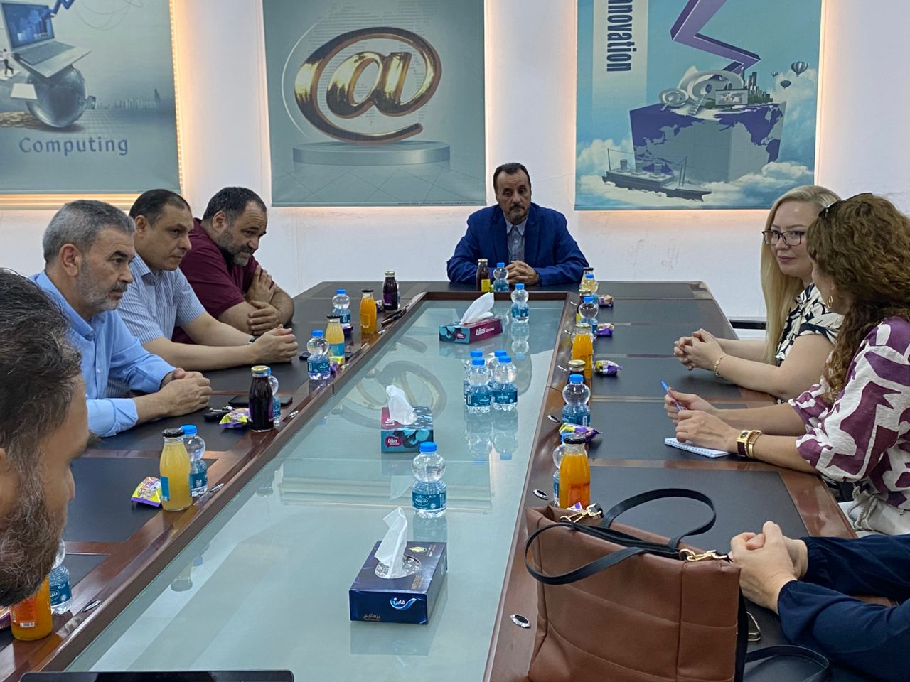 استقبال وفد من جامعة كوتاها التركية بكلية تقنية المعلومات - جامعة مصراتة 
