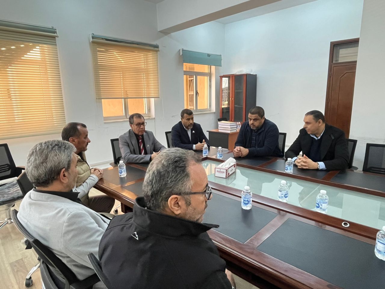 زيارة ميدانية لرئيس جامعة مصراتة  لكلية تقنية المعلومات لمتابعة سير العملية التعليمية