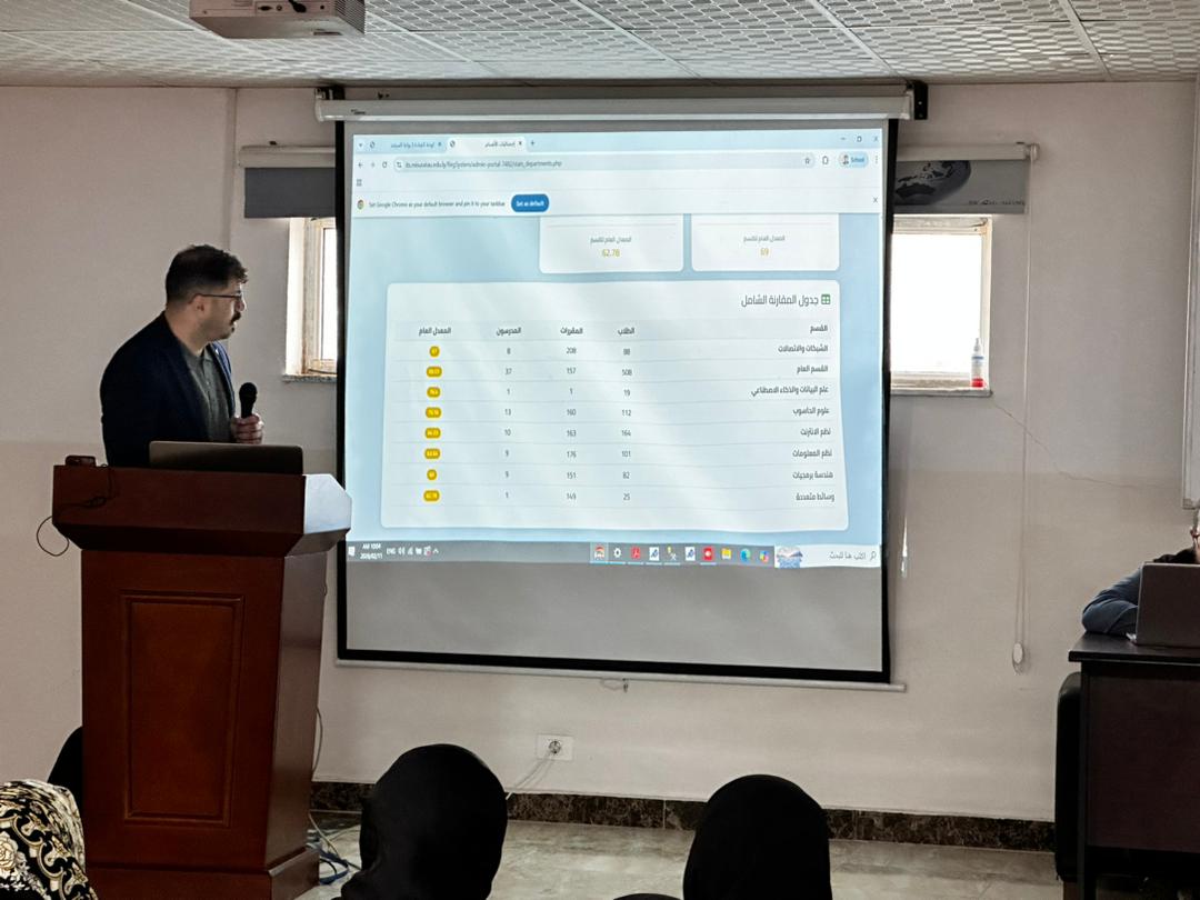 تنظيم ورشة عمل لأعضاء هيئة التدريس حول آلية استخدام المنظومة الإلكترونية المعتمدة