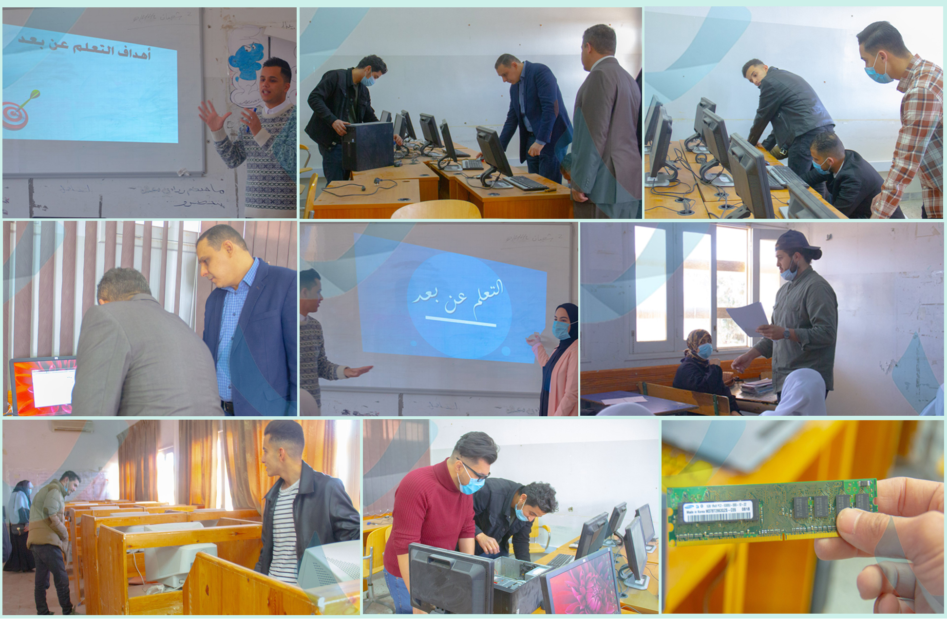 الحملة التطوعية الخاصة بالمدارس داخل مدينة مصراتة