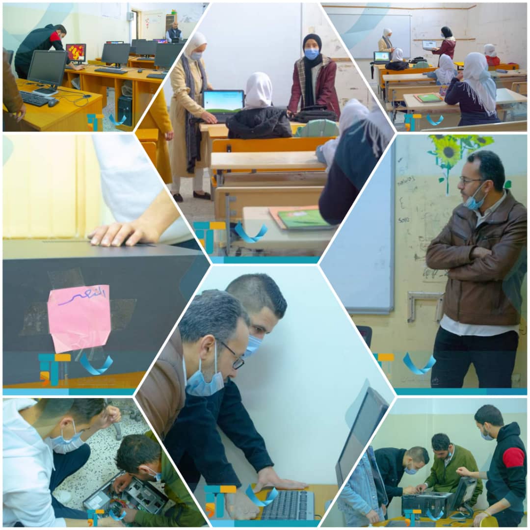 الحملة التطوعية الخاصة بالمدارس داخل مدينة مصراتة