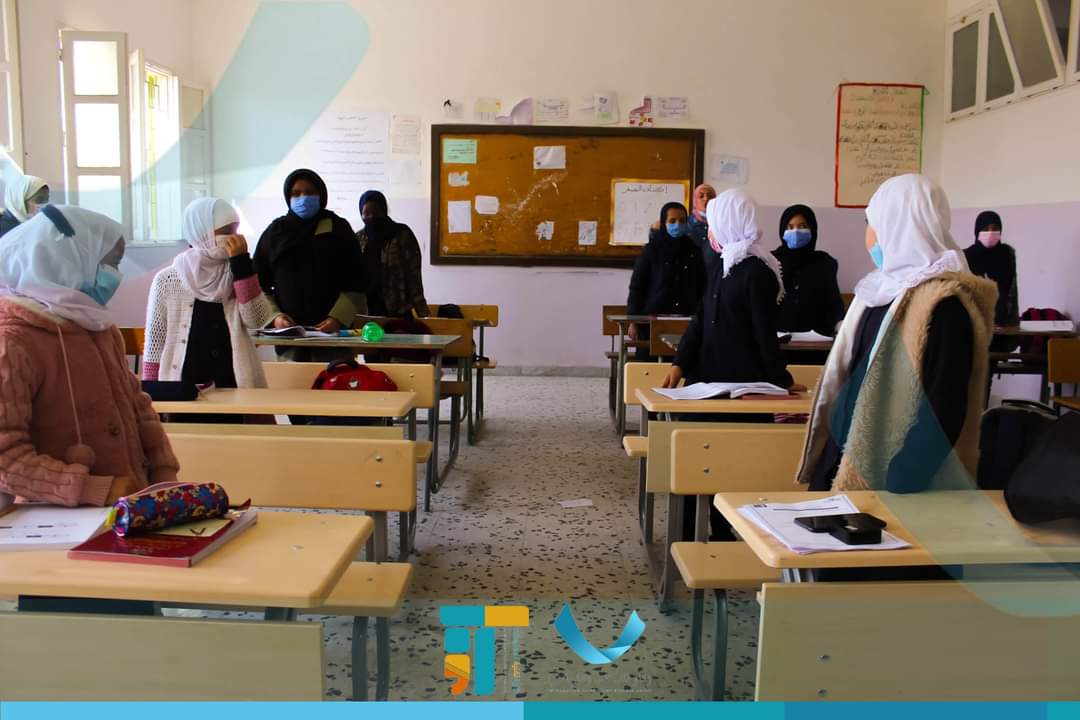 الحملة التطوعية الخاصة بالمدارس داخل مدينة مصراتة